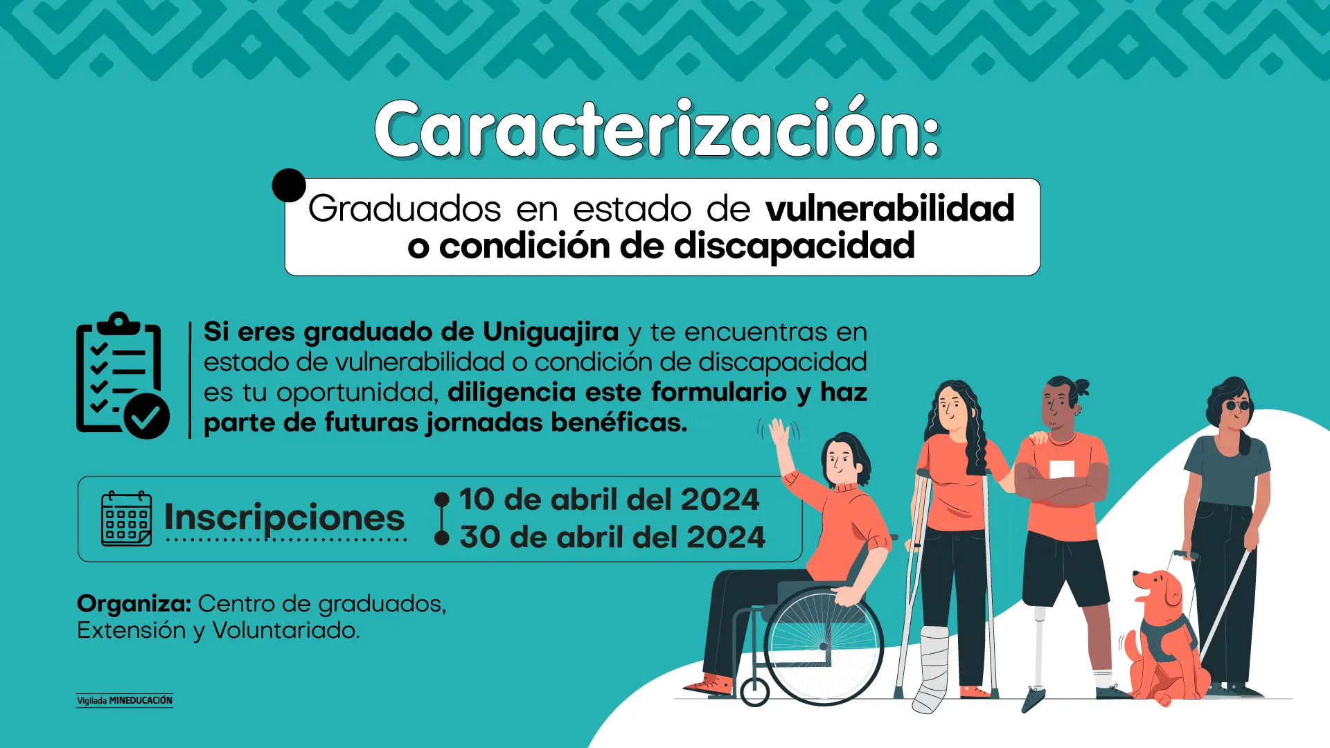 Caracterización de graduados en estado de vulnerabilidad o condición de discapacidad