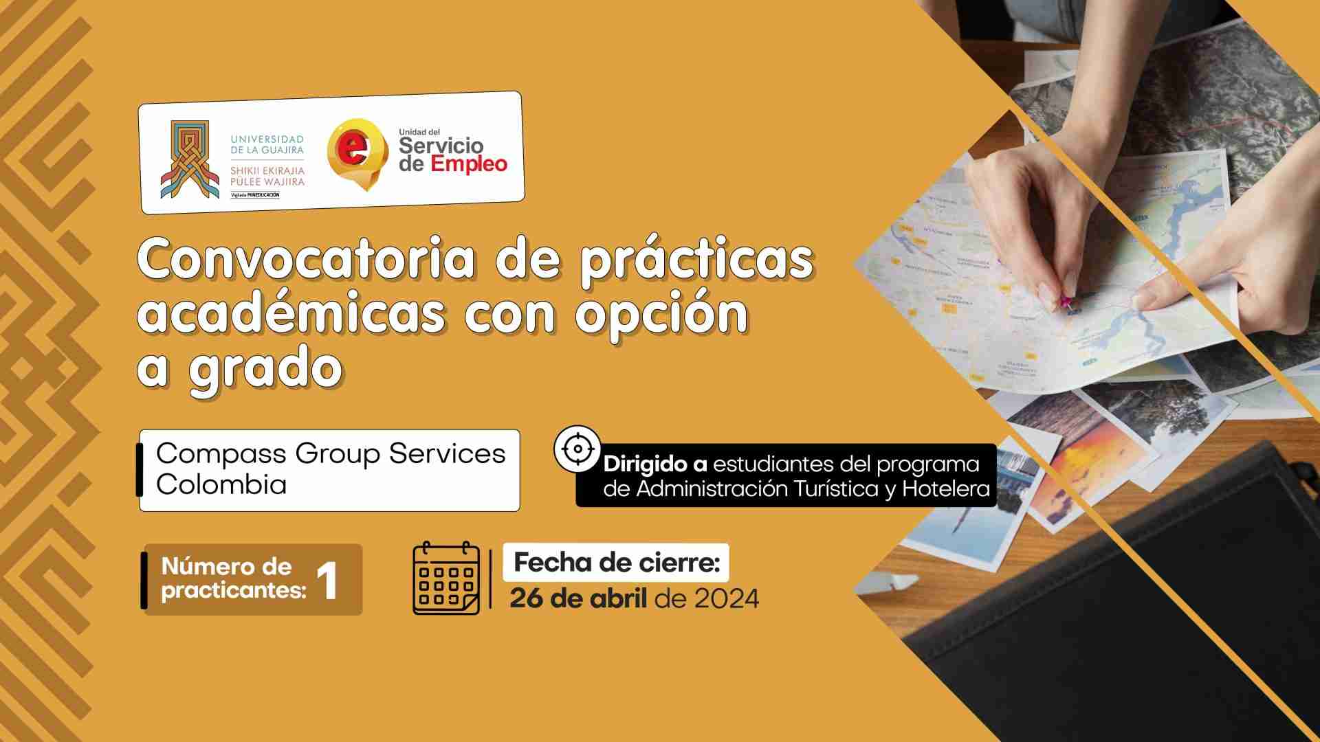 Convocatoria de prácticas académicas con opción a grado Compass Group Services Colombia