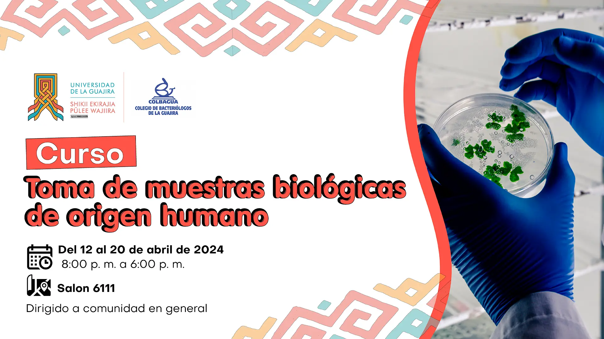 Curso toma de muestras biológicas de origen humano