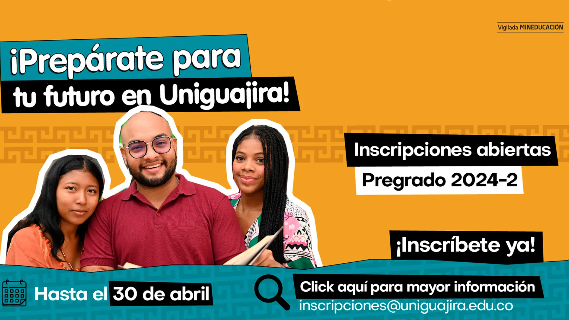 Inscripciones abiertas pregrados 2024-2