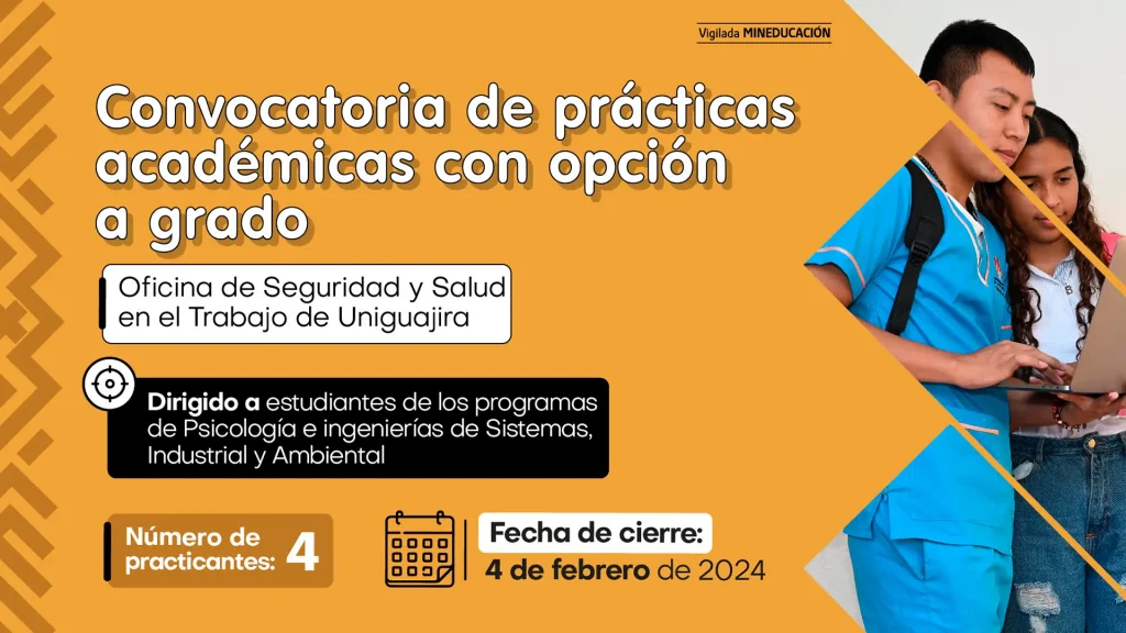 Convocatoria para practicas académicas con opción a grado
