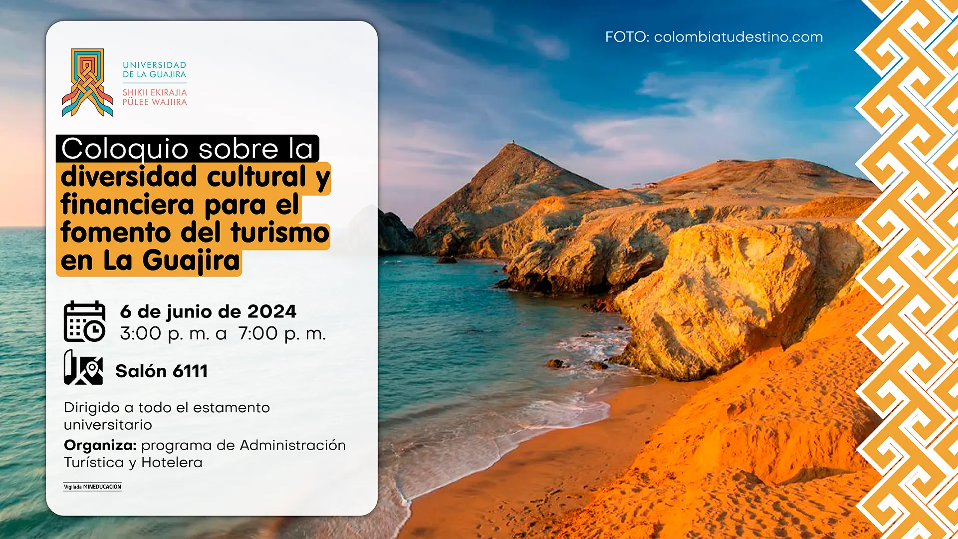 Coloquio sobre la diversidad cultural y financiera para el fomento del turismo en La Guajira