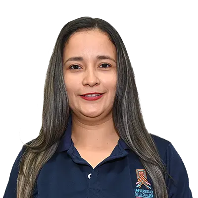 Karol Peralta Arrieta Karol Peralta Arrieta
Coordinadora del Área de Aseguramiento de la calidad
Correo electrónico
Kperaltaa@staging6.uniguajira.edu.co