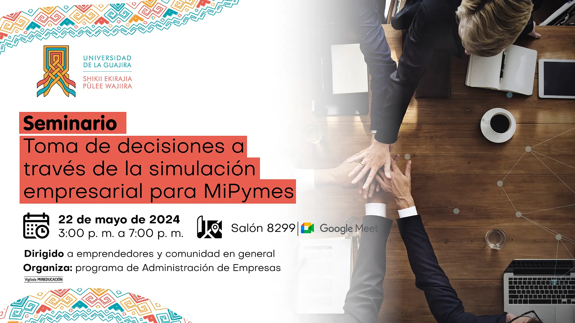 Seminario toma de decisiones a través de la simulación empresarial para MiPymes