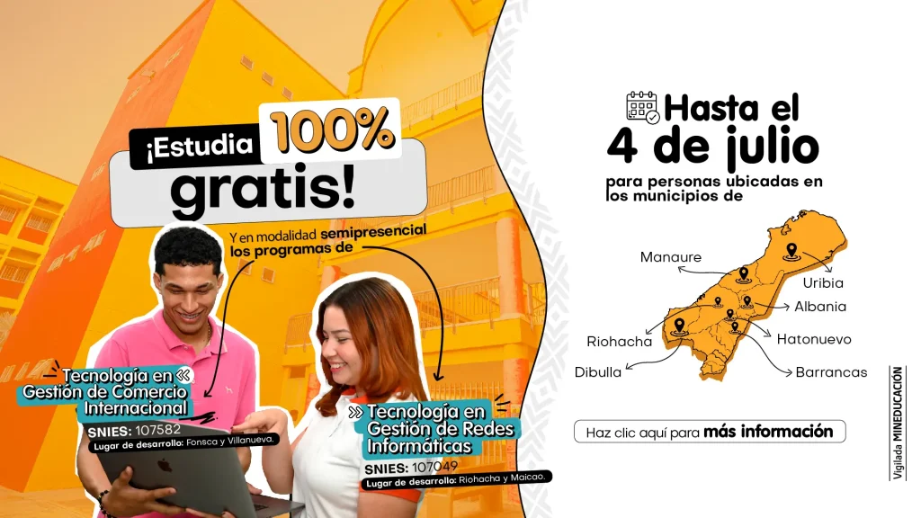 Estudia en Uniguajira 100 % gratis y en modalidad virtual