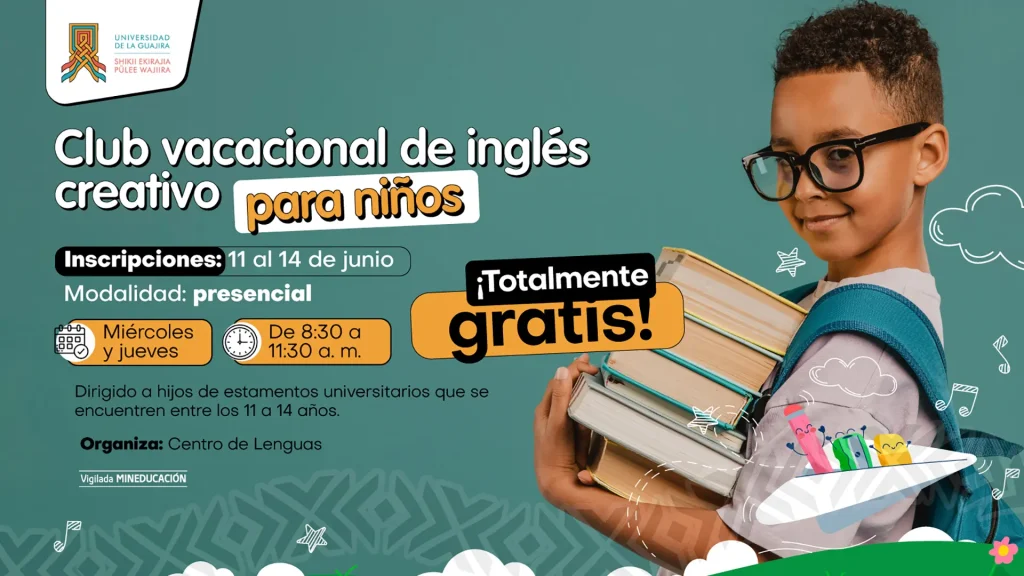 Club vacacional de inglés creativo para niños