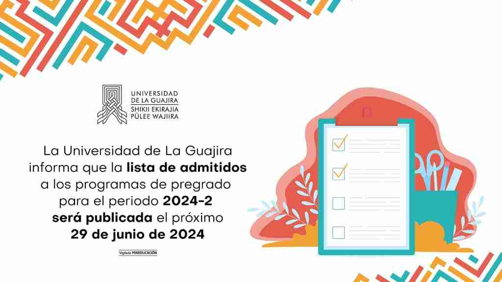 lista de admitidos a los programas de pregrado para el periodo 2024-2