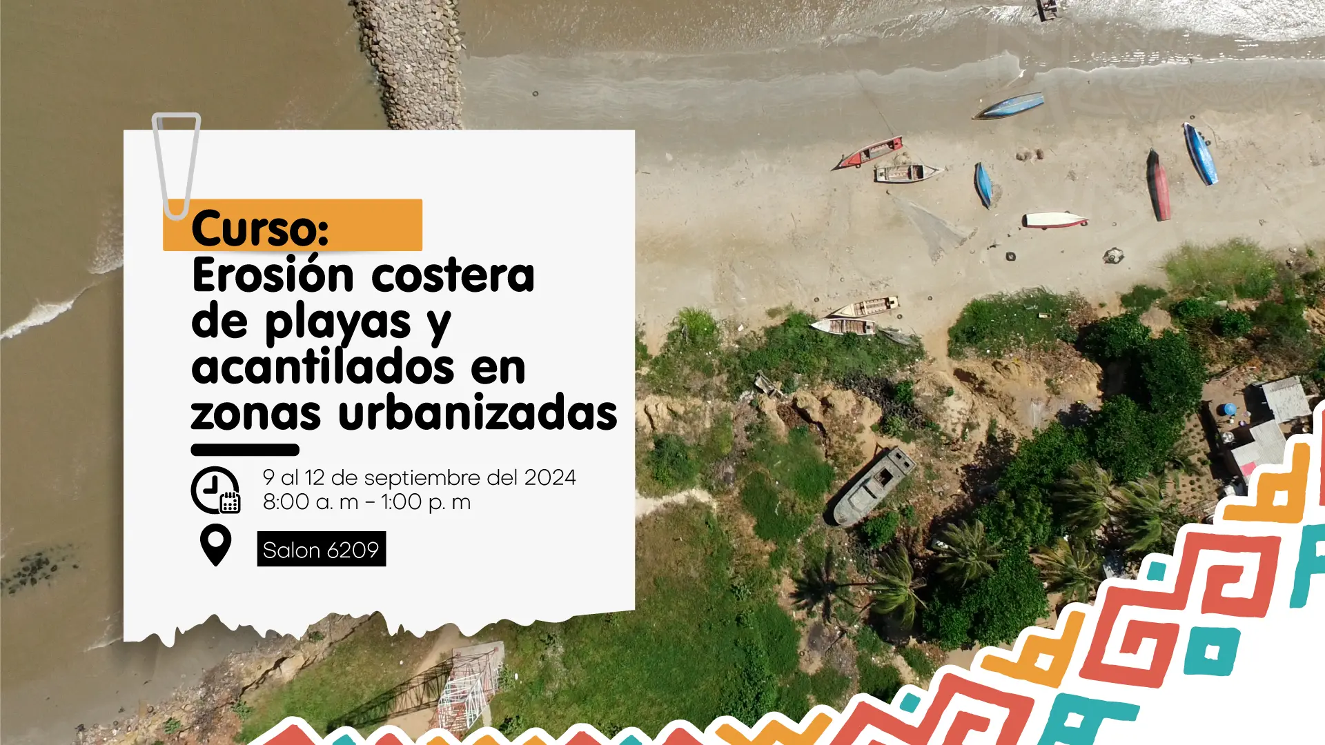 Curso: Erosión Costera de Playas y Acantilados en Zonas Urbanizadas