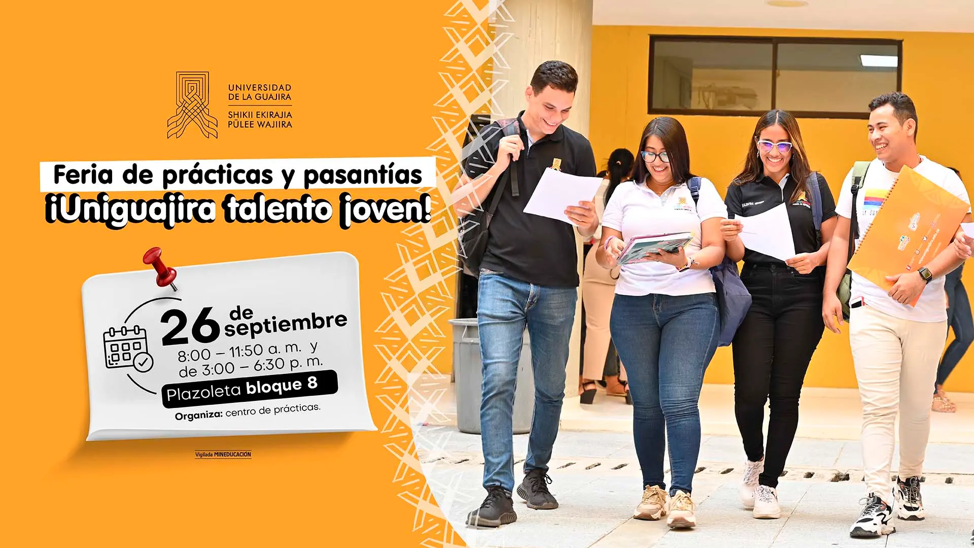 Feria de prácticas y pasantías ¡Uniguajira talento joven!