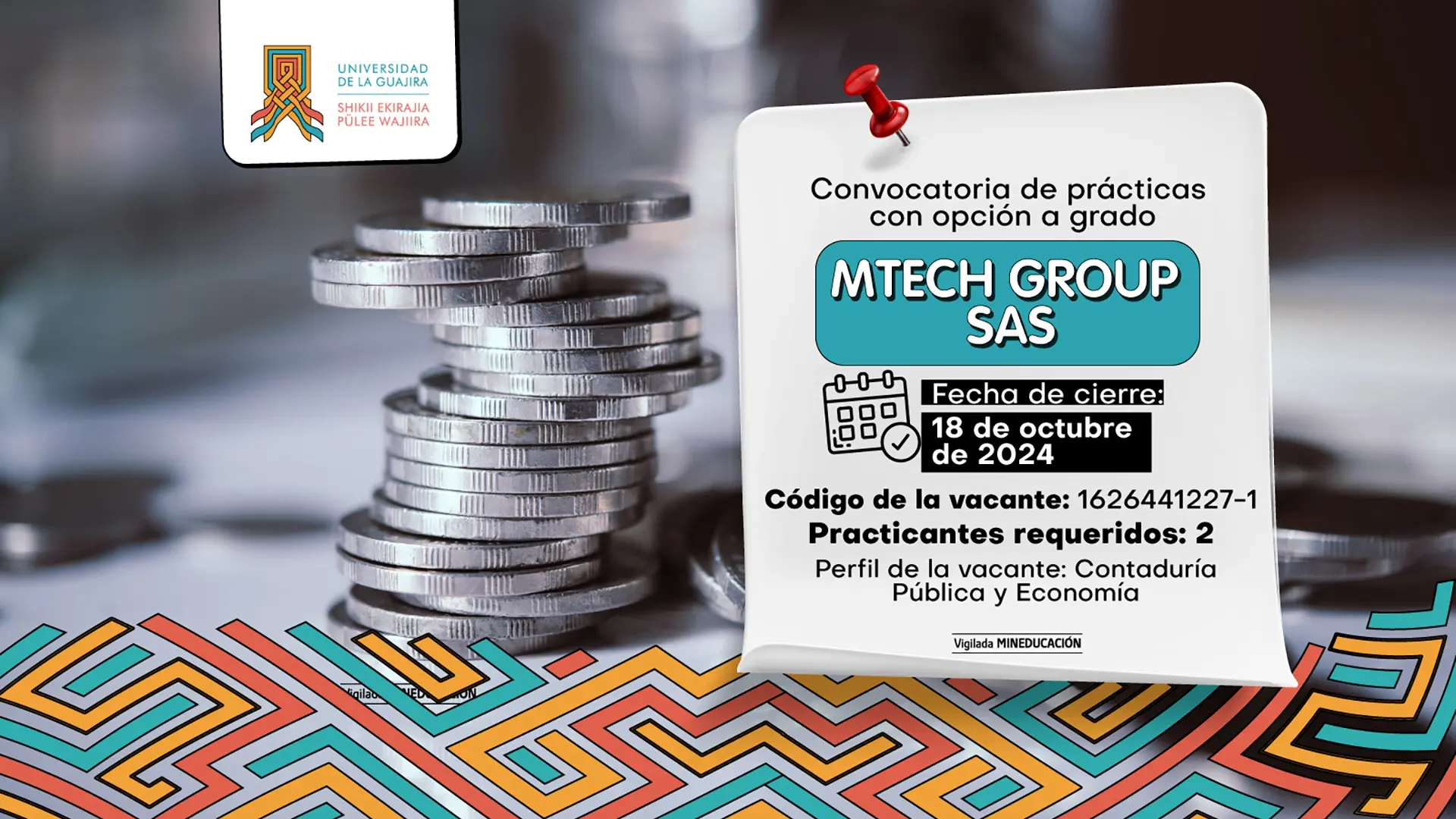 Convocatoria de Prácticas con Opción a Grado - MTECH GROUP SAS