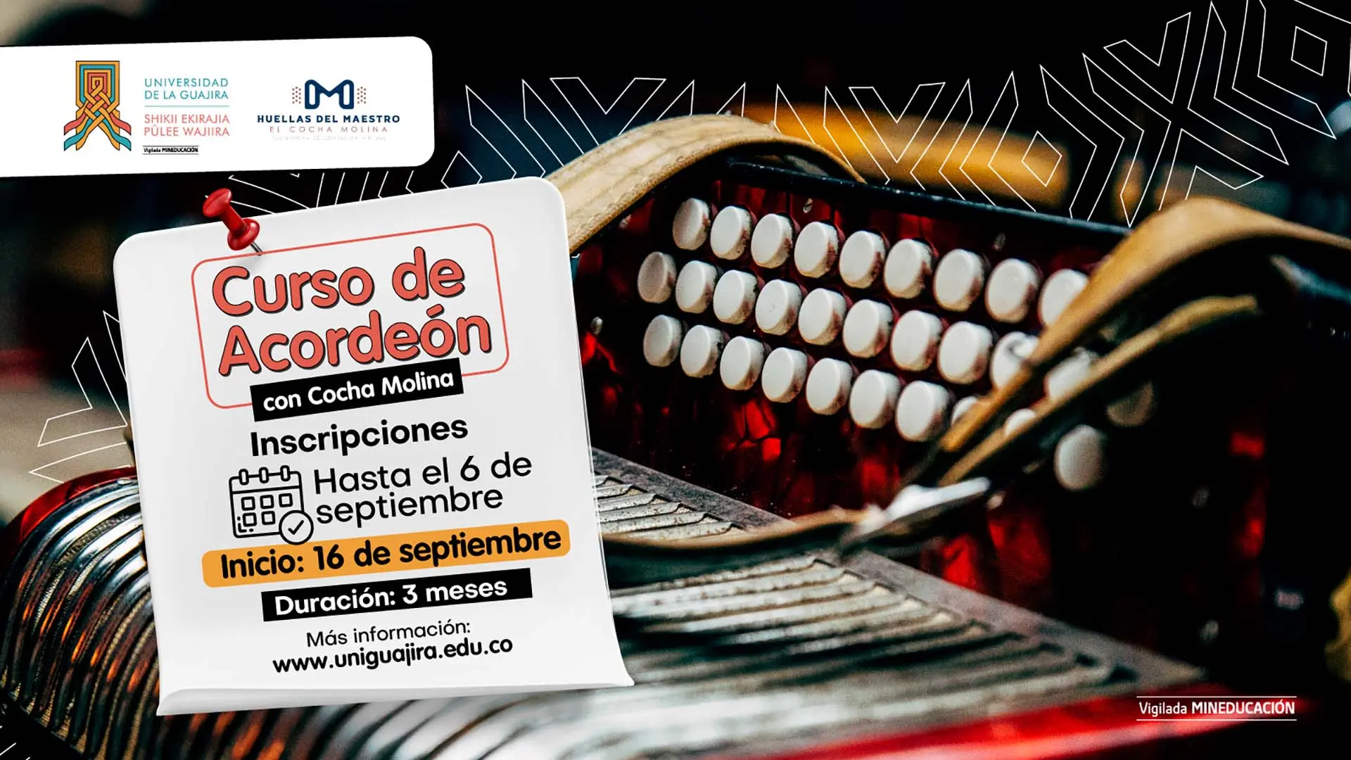 Curso de Acordeón con el Maestro Cocha Molina