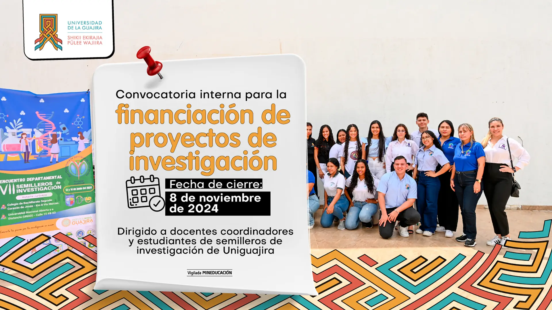 Convocatoria interna para la financiación de proyectos de investigación