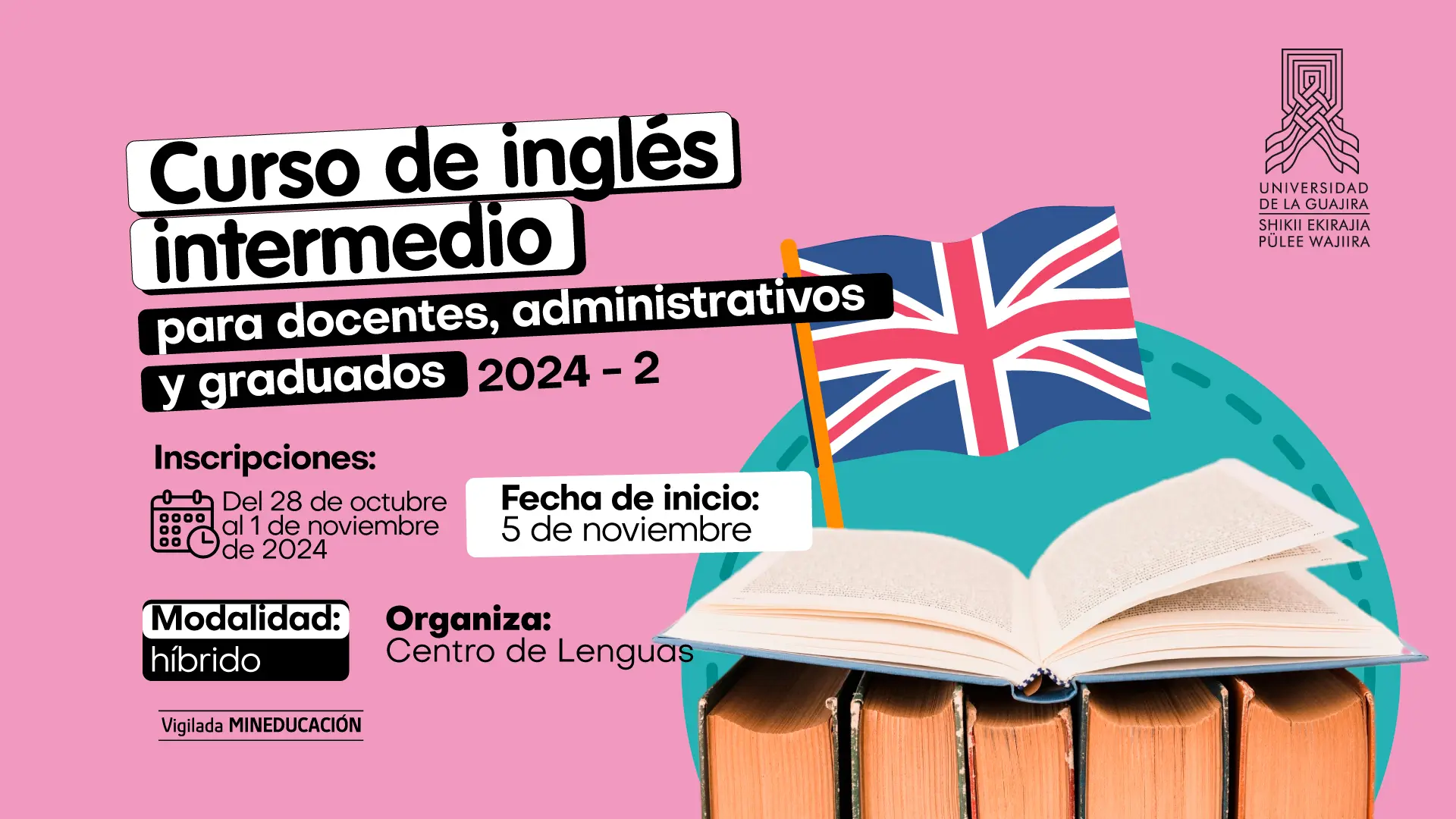 Curso de inglés intermedio para docentes, administrativos y graduados 2024 - 2