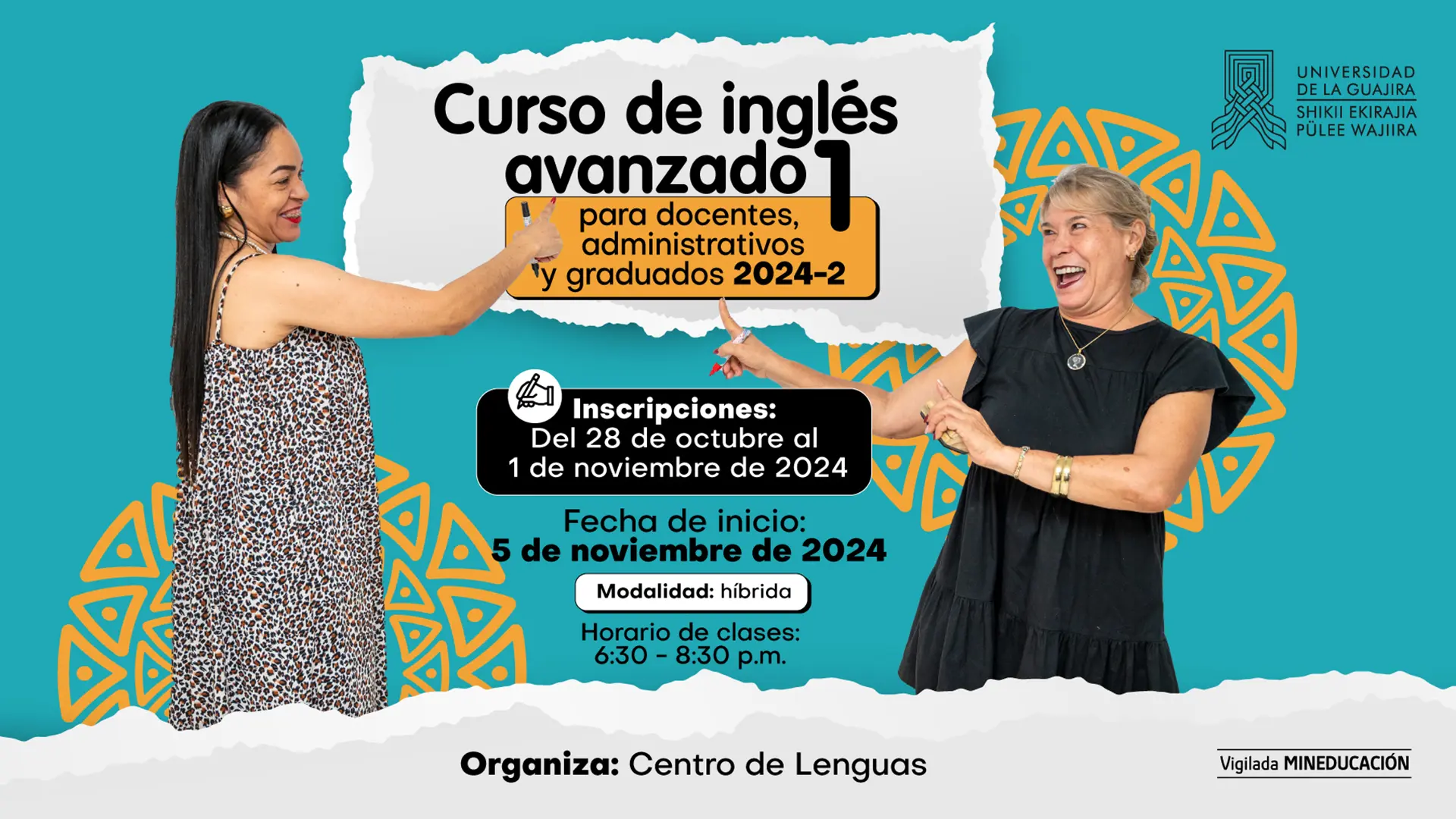 Curso de inglés intermedio para docentes, administrativos y graduados 2024 - 2