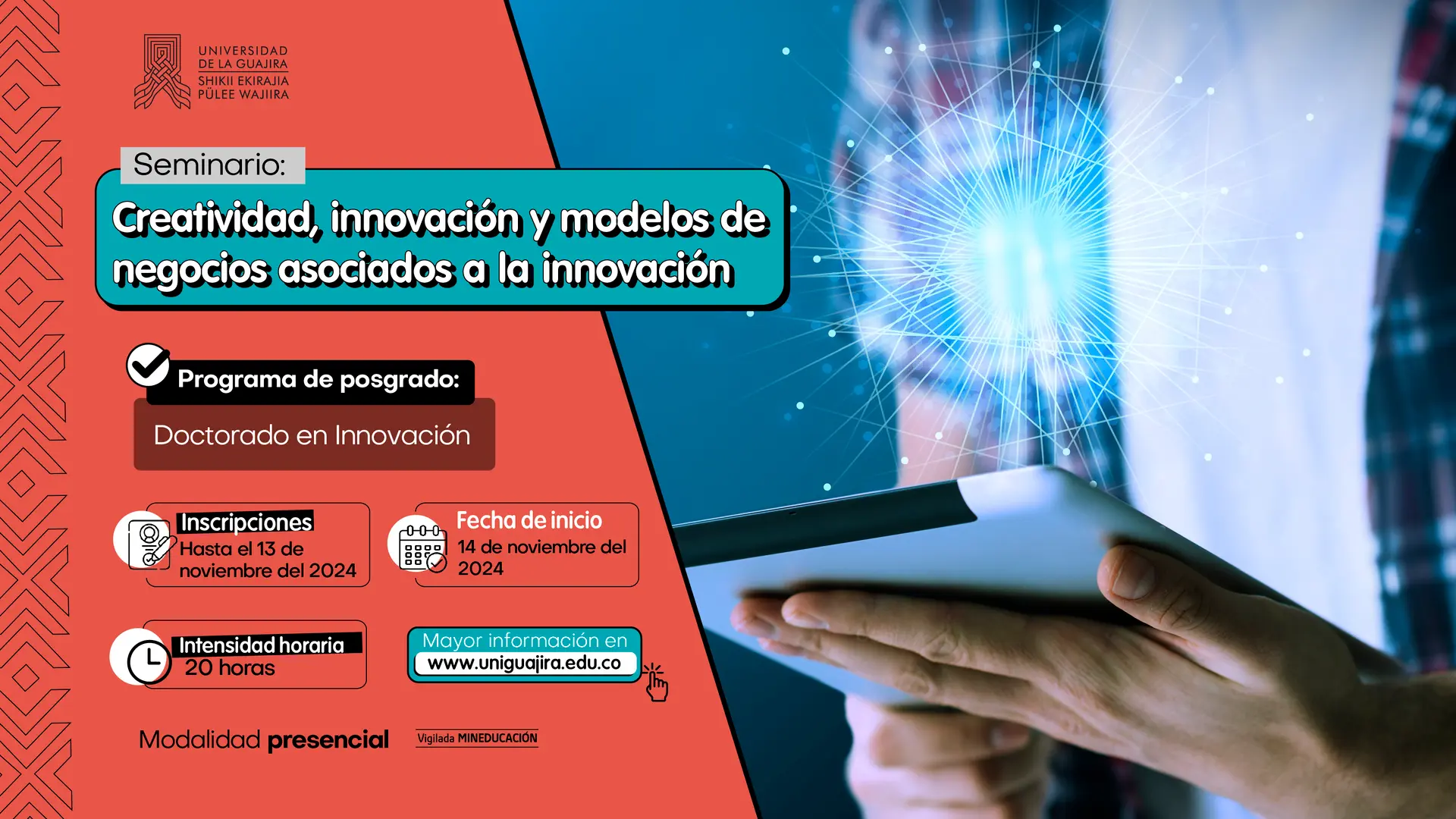 Seminario Creatividad, innovación y modelos de negocios asociados a la innovación.