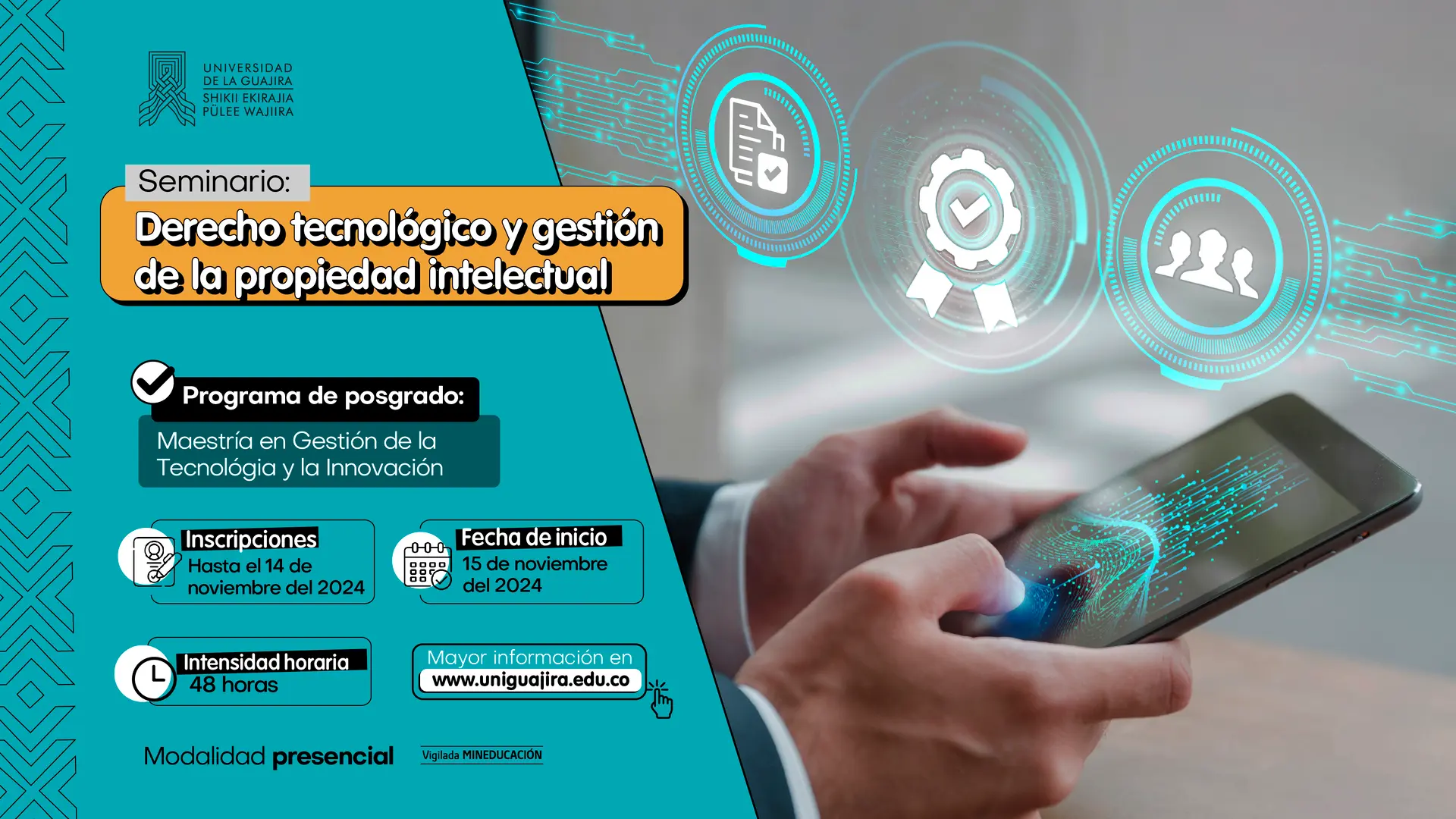 Seminario Derecho tecnológico y gestión de la propiedad intelectual