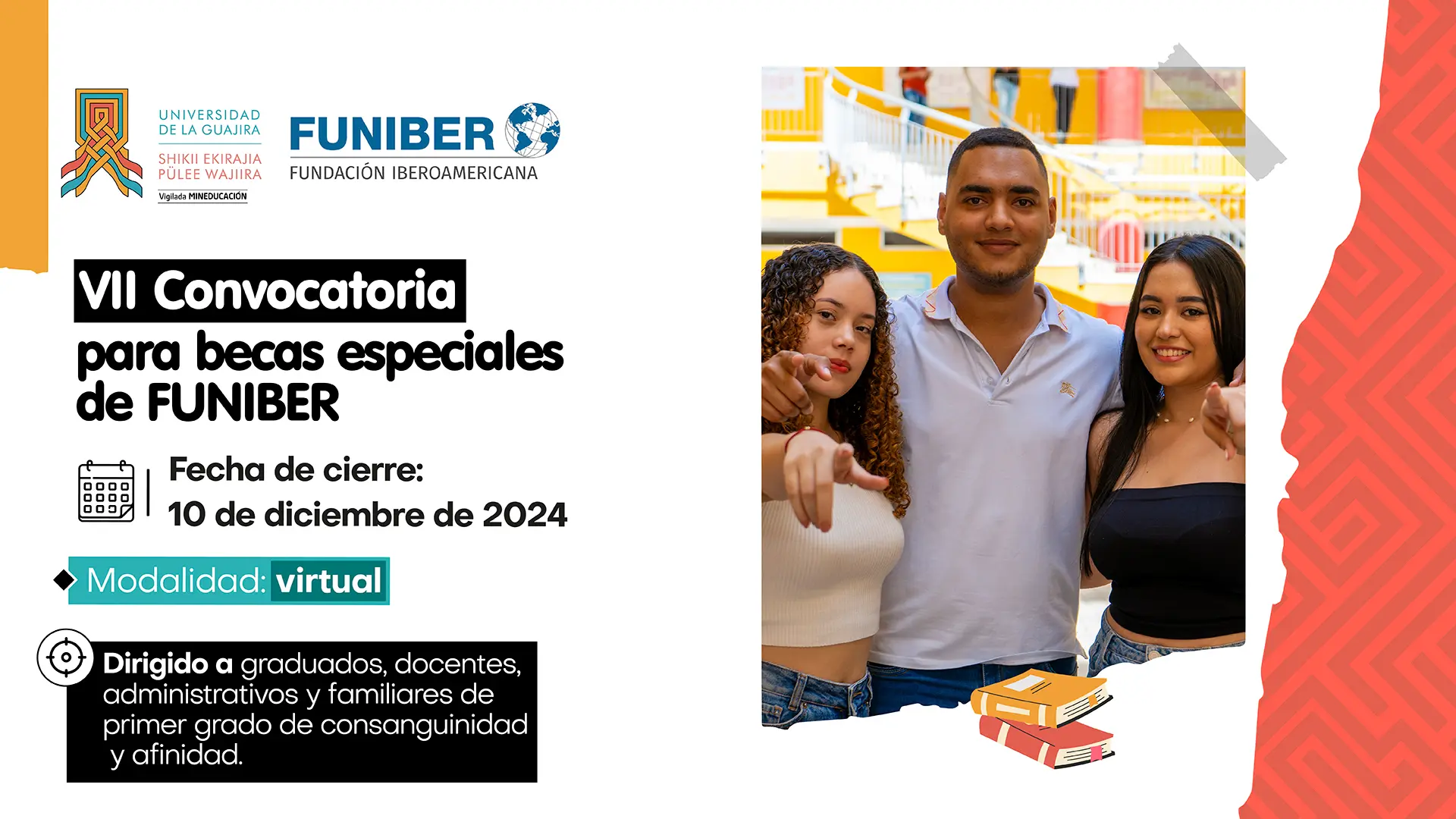 VII Convocatorias de Becas de Posgrados Internacionales – Funiber 2024.