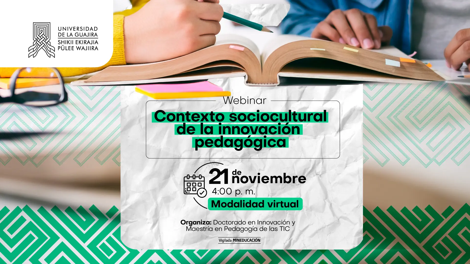 Webinar Contexto Sociocultural de la Innovación Pedagógica