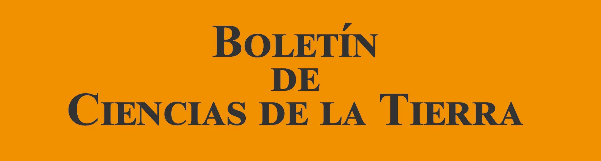 Logo de la Revista Boletín de Ciencias de la Tierra