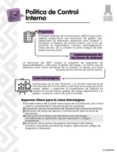 Política de control interno