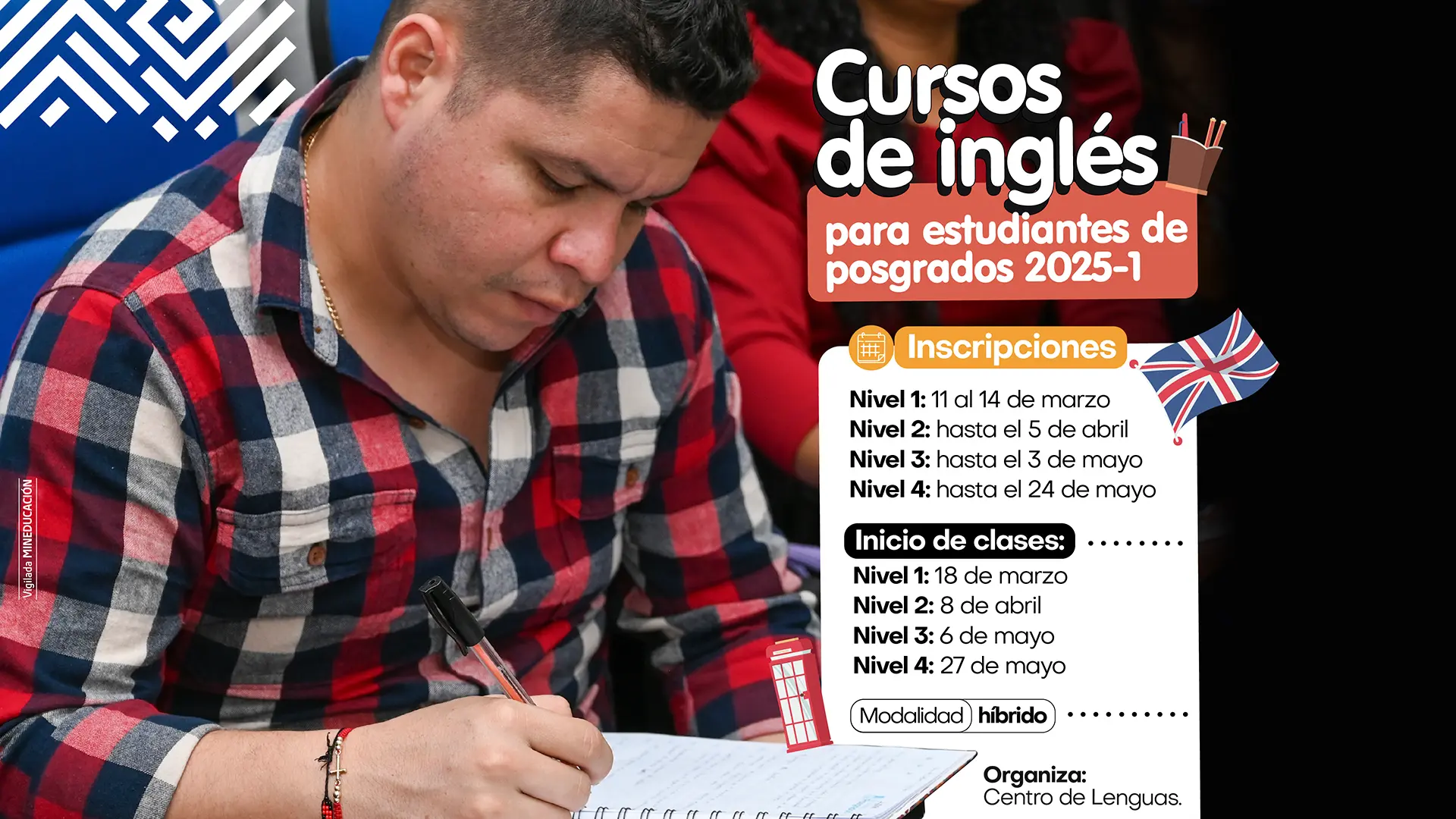 Cursos de inglés para estudiantes de posgrado 2025- 1