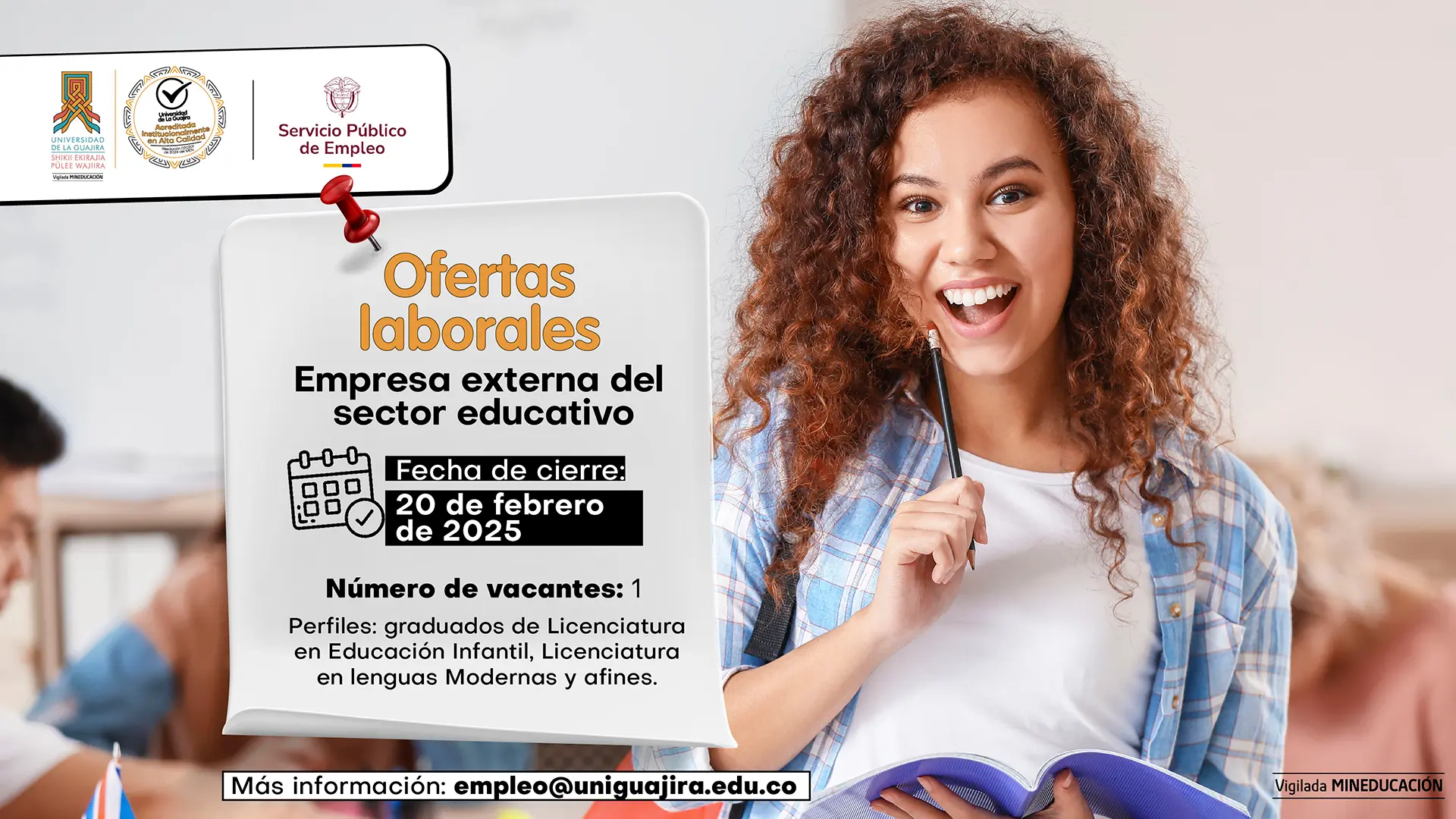 Oportunidad laboral en una empresa líder del sector educativo