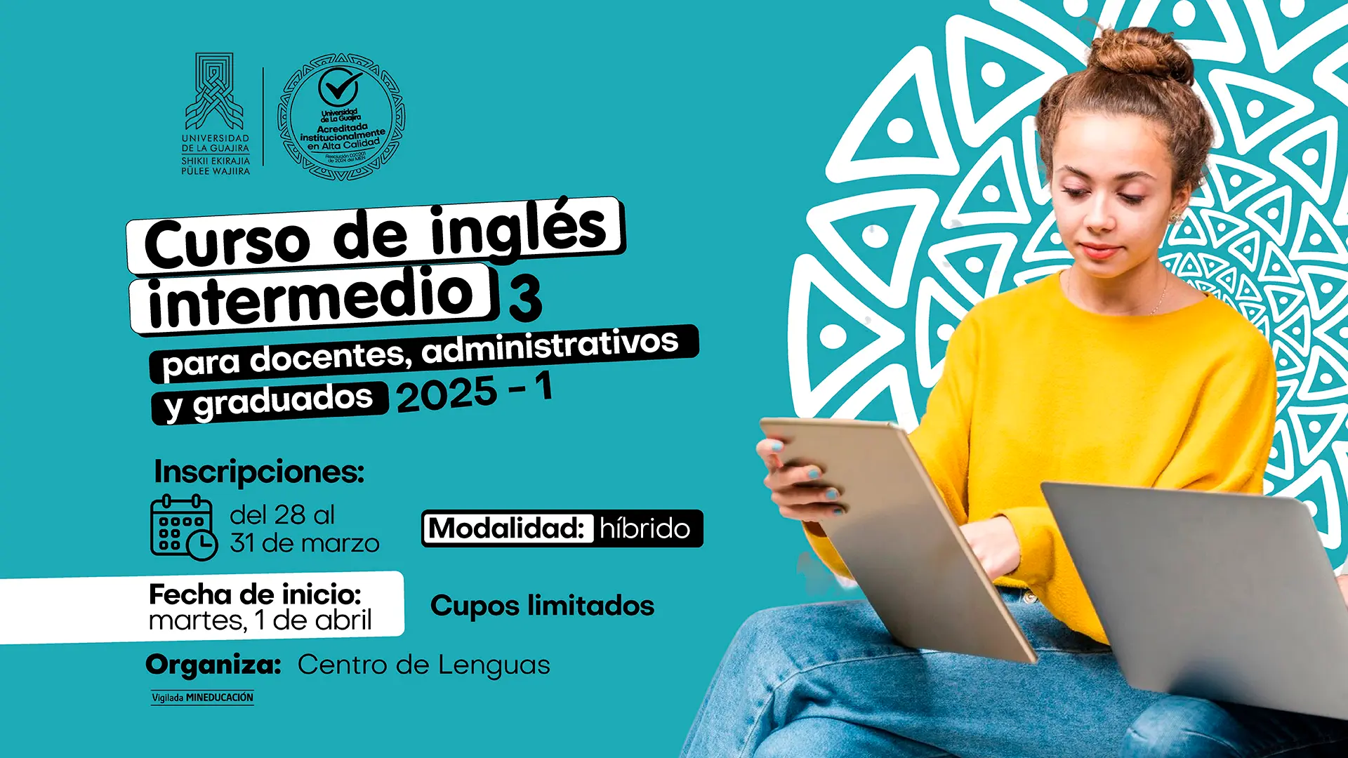 Curso conversacional intermedio 3 para docentes, administrativos y graduados 2025- 1