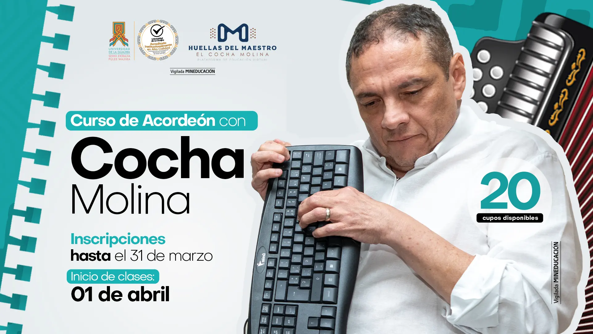 Curso de Acordeón con Cocha Molina