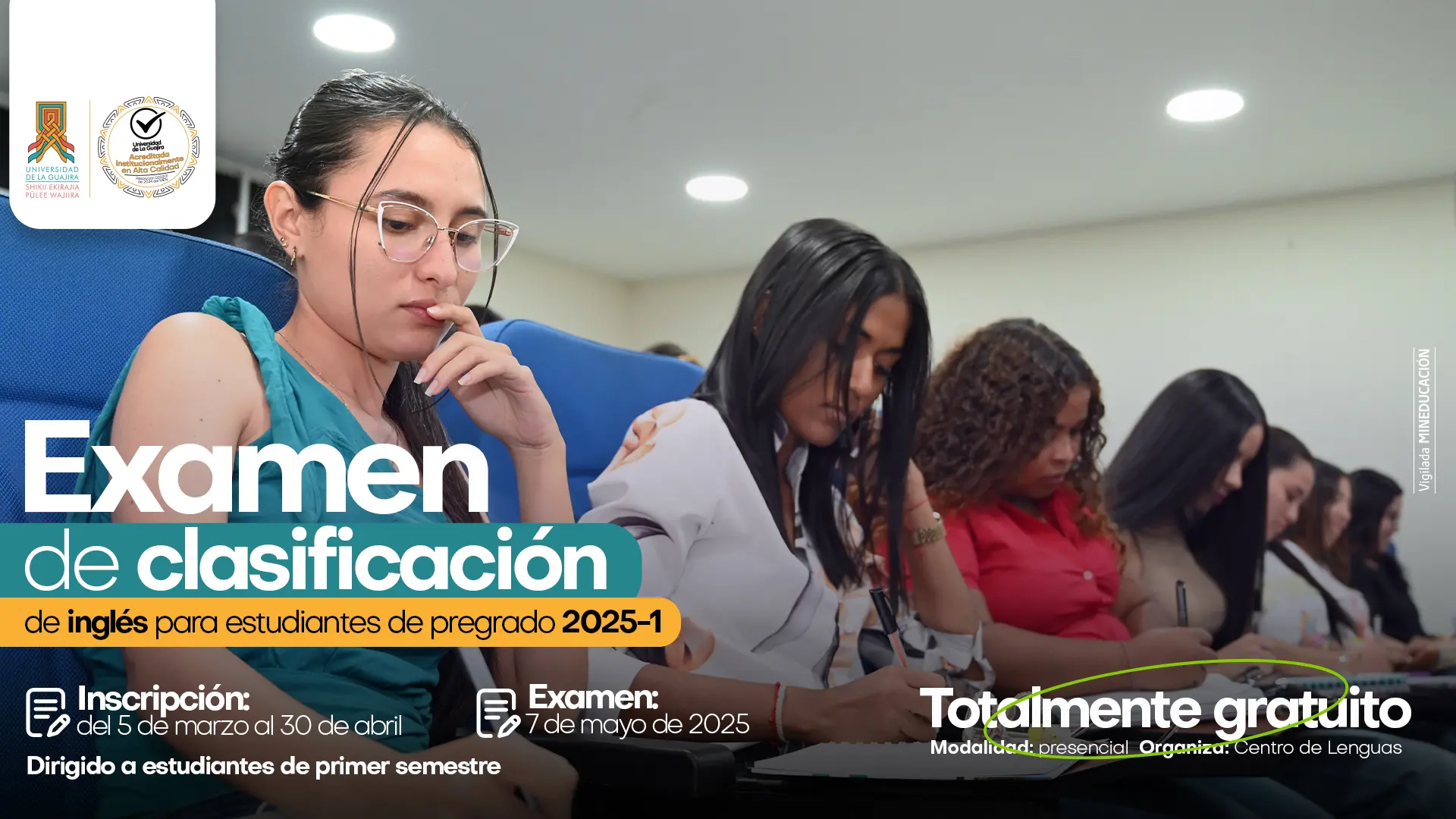 Examen de clasificación de inglés para pregrado 2025- 1