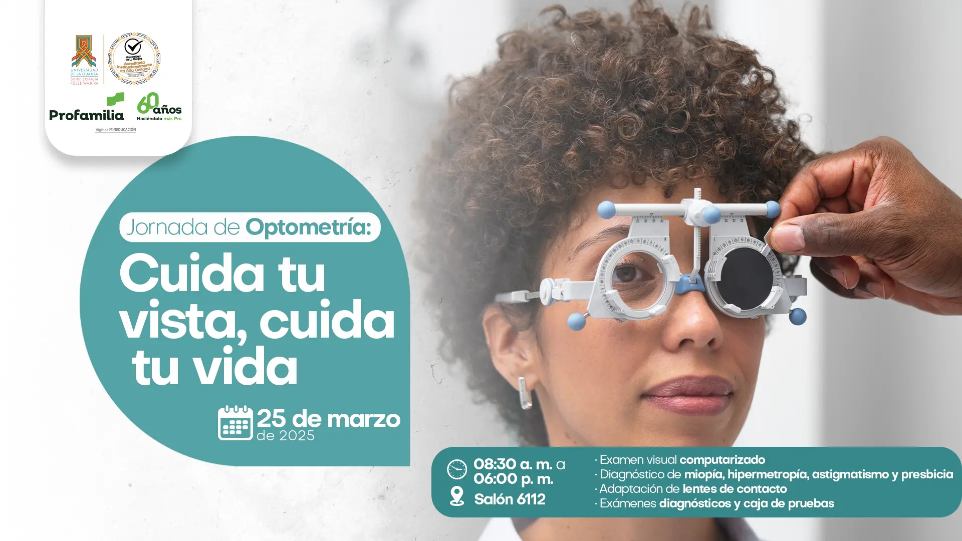 Jornada de Optometría: Cuida tu vista, cuida tu vida
