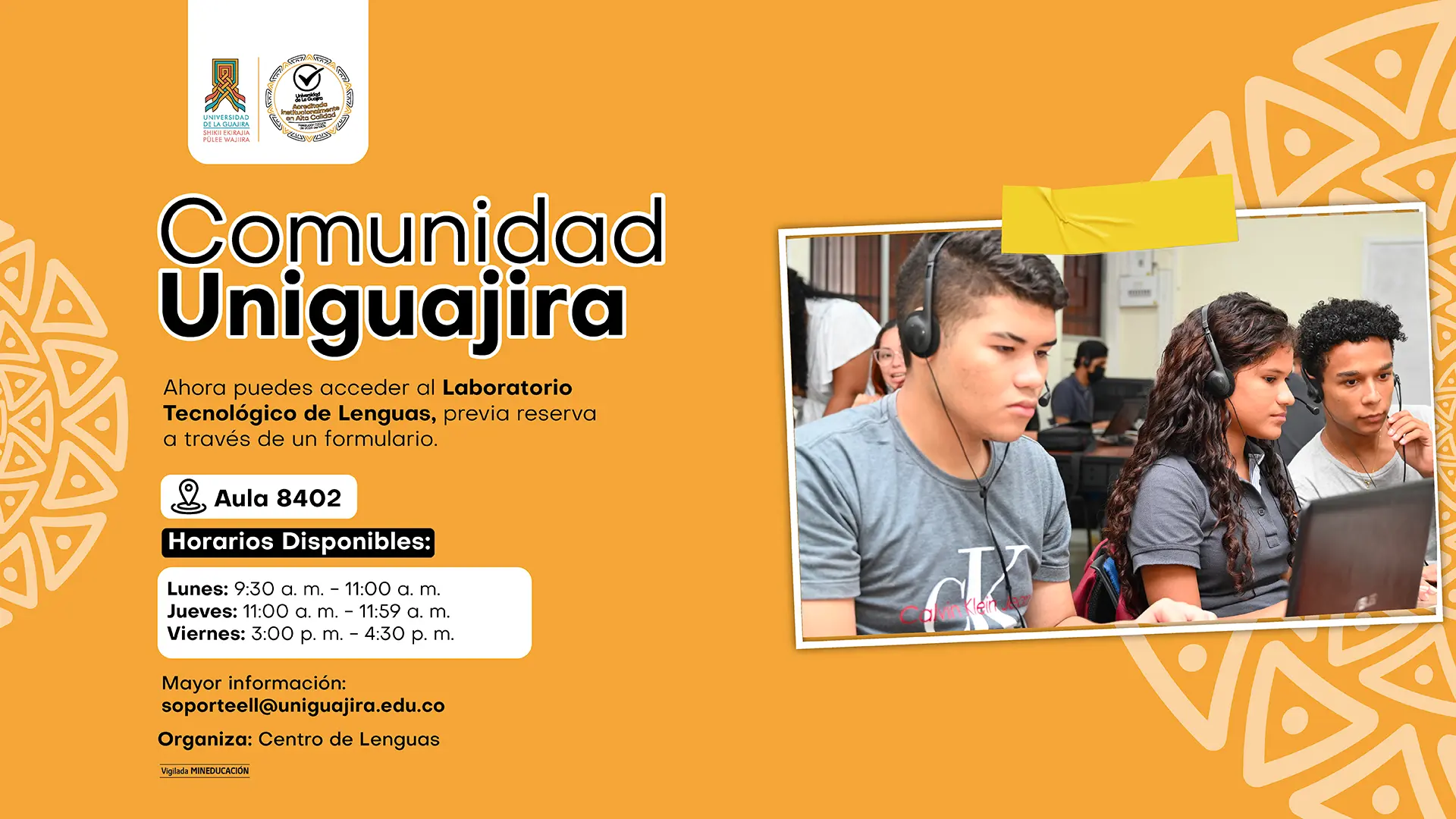 Laboratorio Tecnológico de Lenguas: Nuestro nuevo horario al servicio de tu aprendizaje.