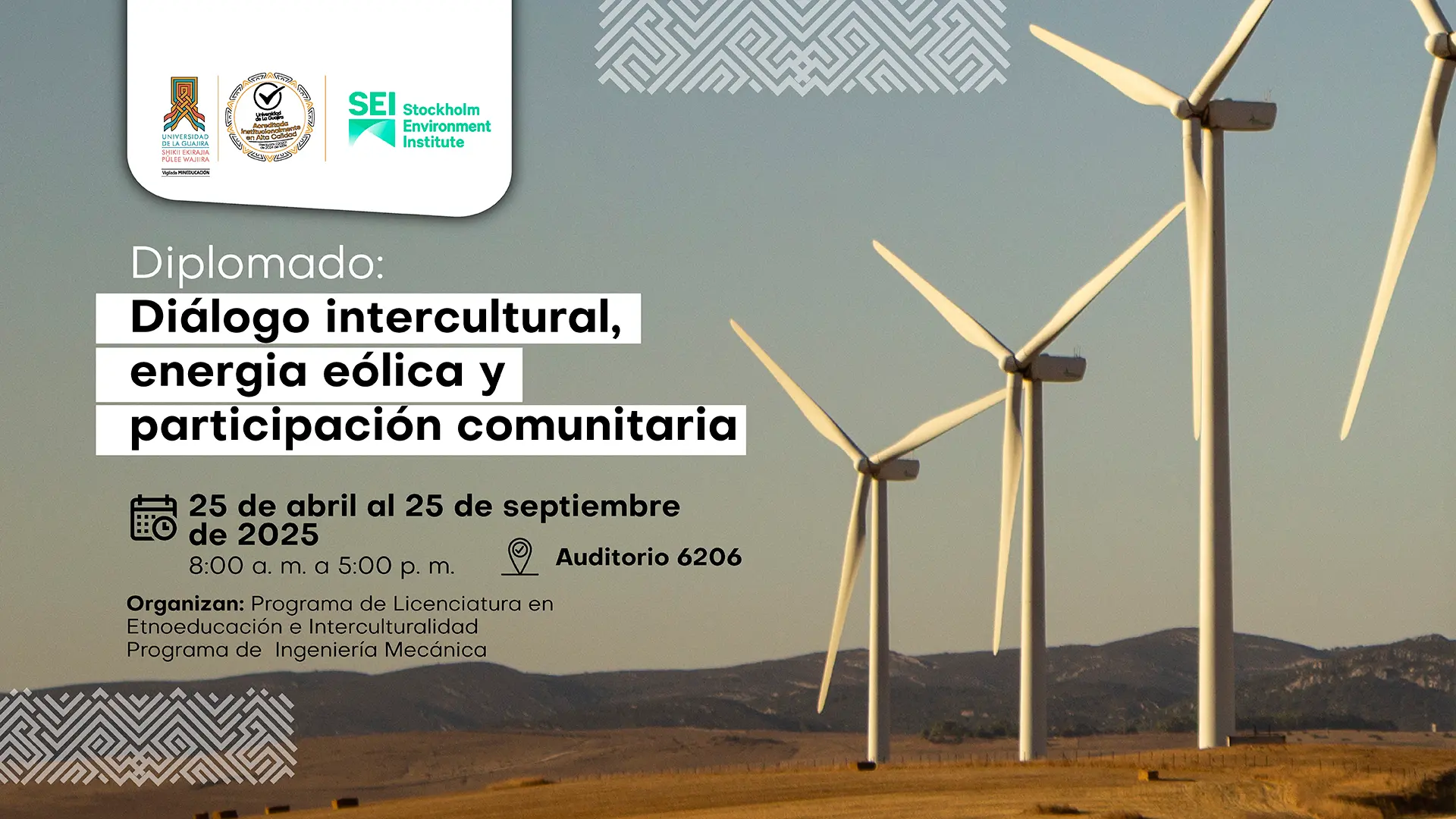 Diplomado Diálogo intercultural, energía eólica y participación comunitaria