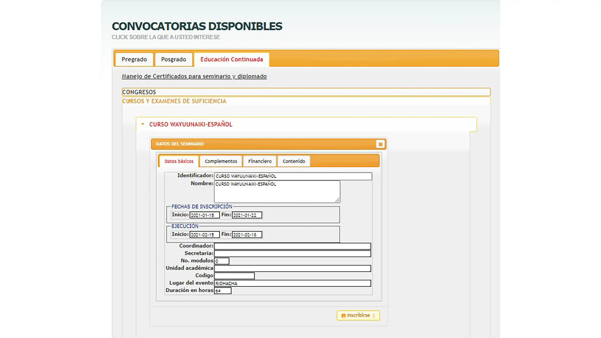 Escribir su número de identificación: