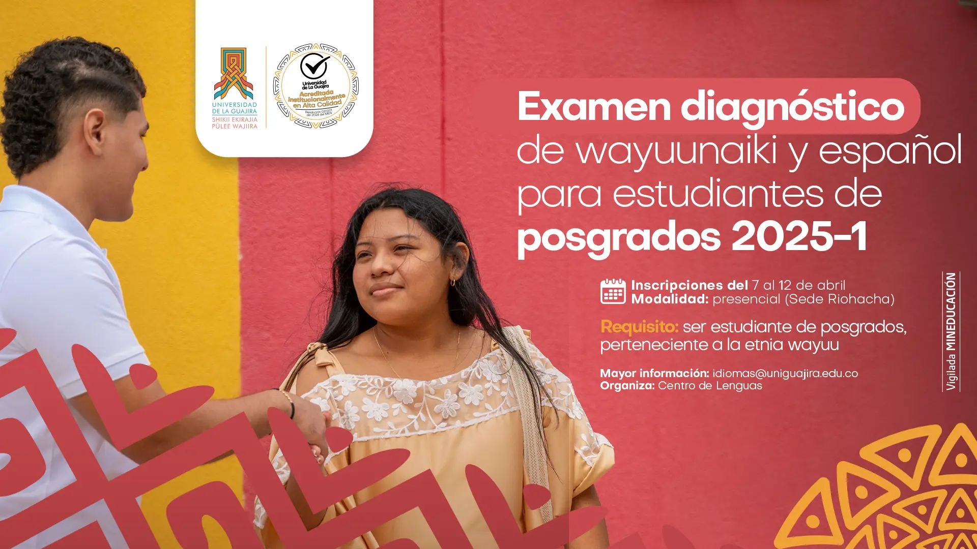 Examen diagnóstico de wayuunaiki y español para estudiantes de posgrados 2025 -1