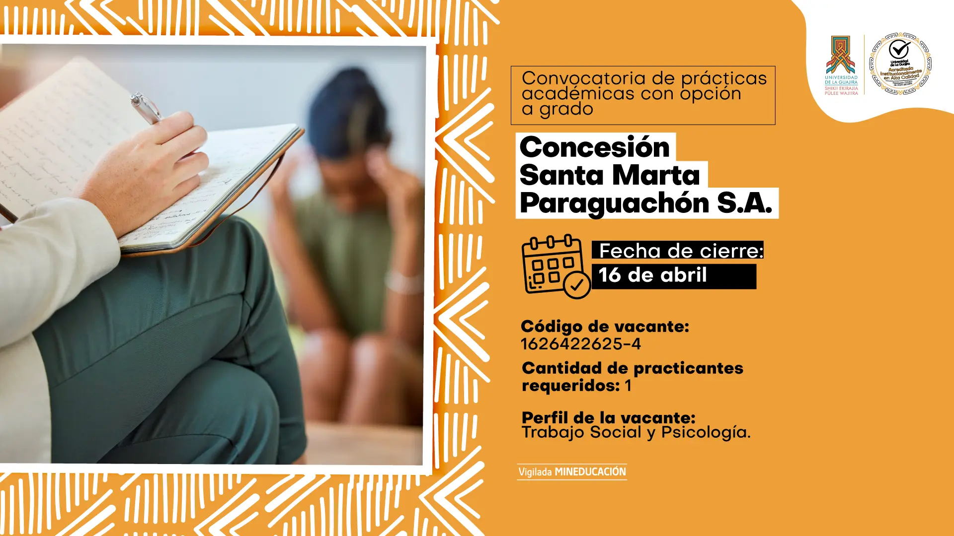 Prácticas Académicas con opción a grado – Concesión Santa Marta Paraguachón S.A