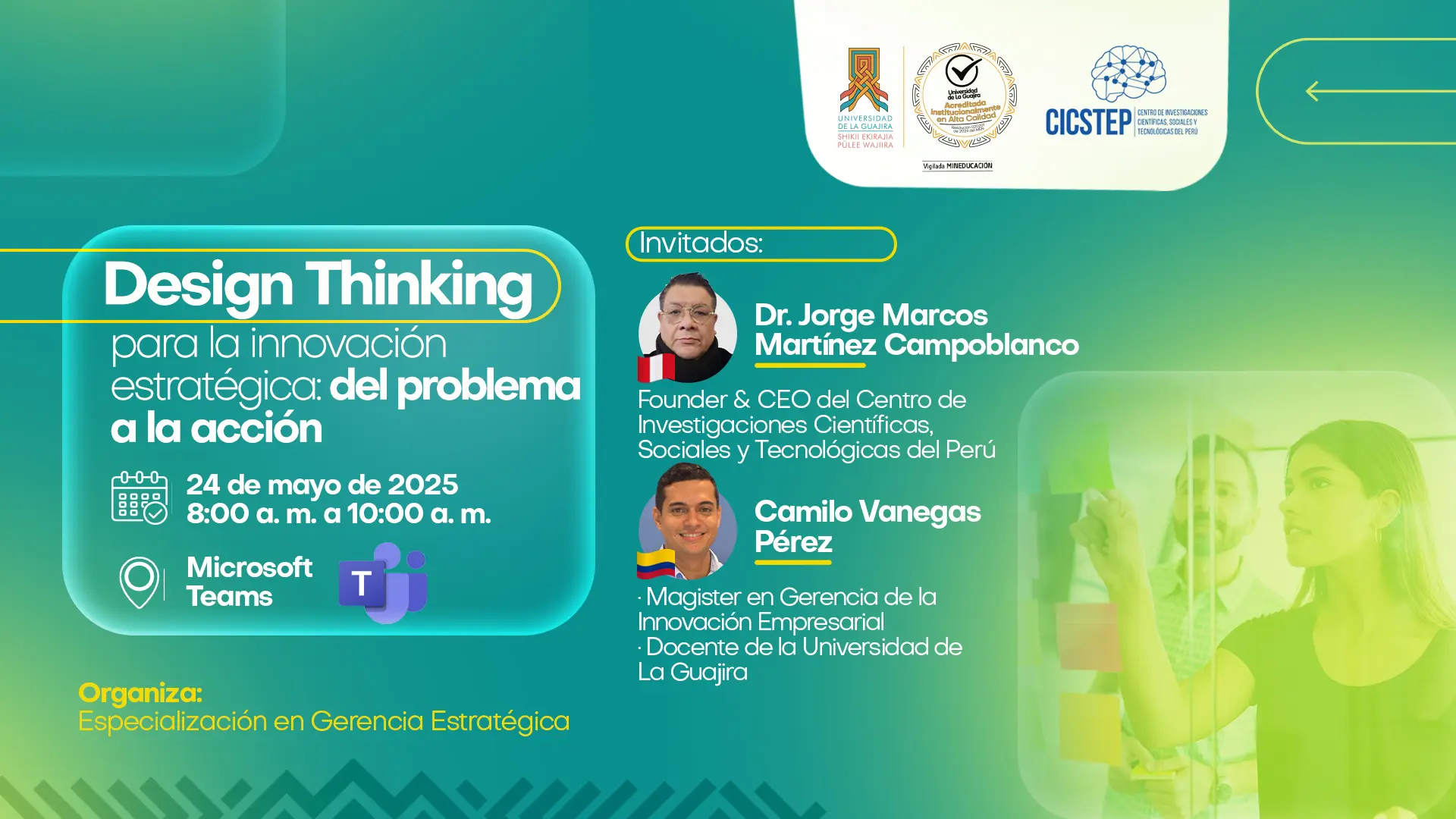 Clase espejo internacional Design thinking para la innovación estratégica: del problema a la acción