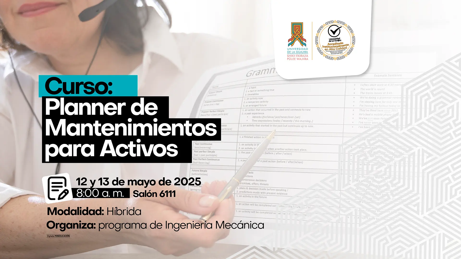 Curso: Planner de Mantenimientos para Activos