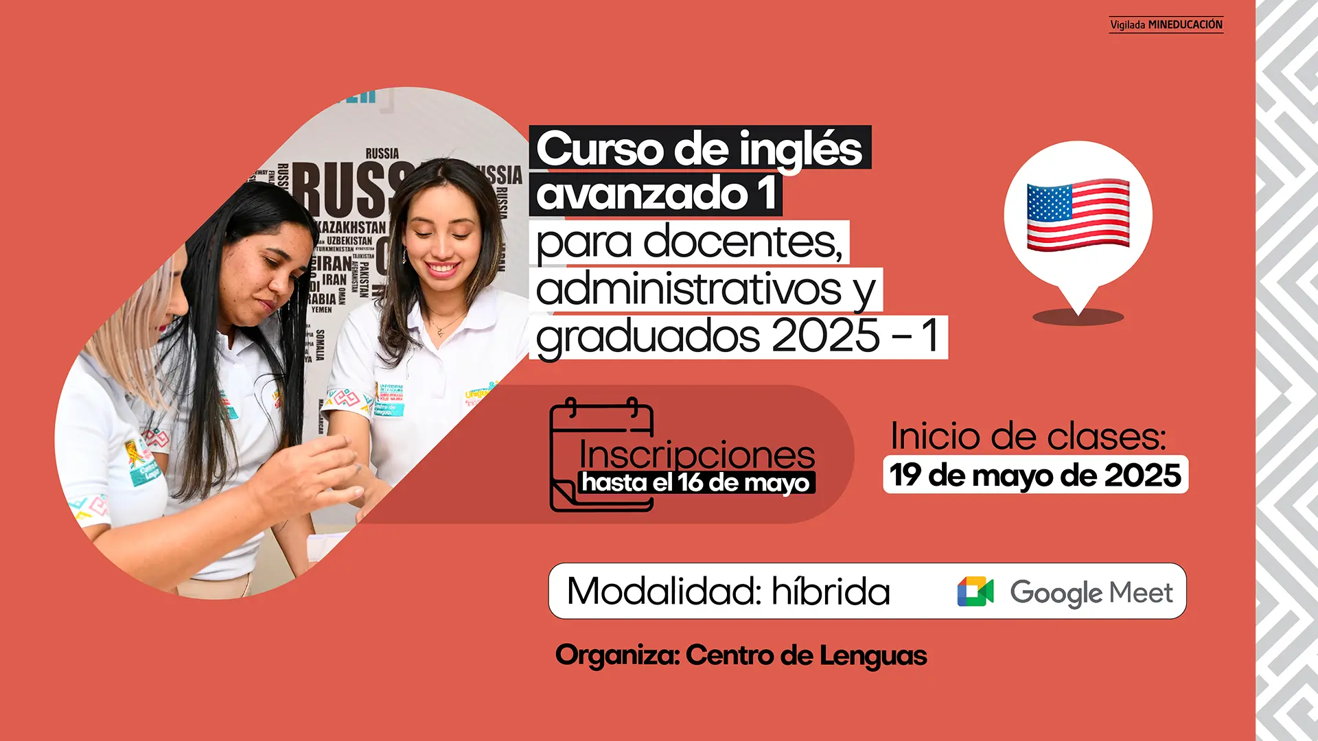 Curso de inglés avanzado 1 para docentes, administrativos y graduados 2025 - 1