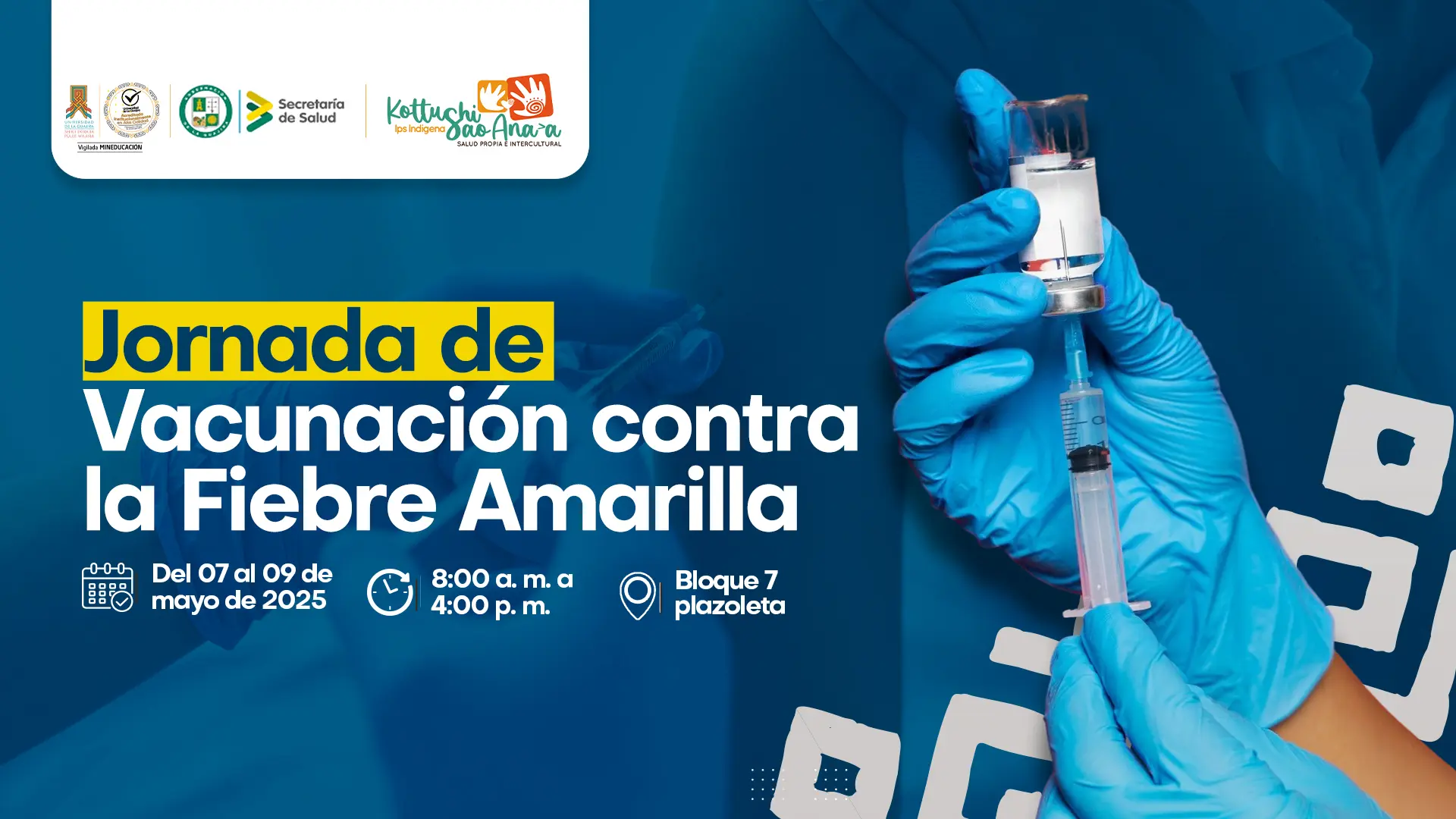 Jornada de Vacunación contra la Fiebre Amarilla en Uniguajira