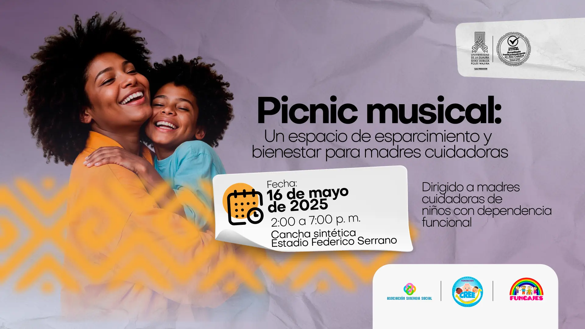 Picnic musical. un espacio de esparcimiento y bienestar para madres cuidadoras