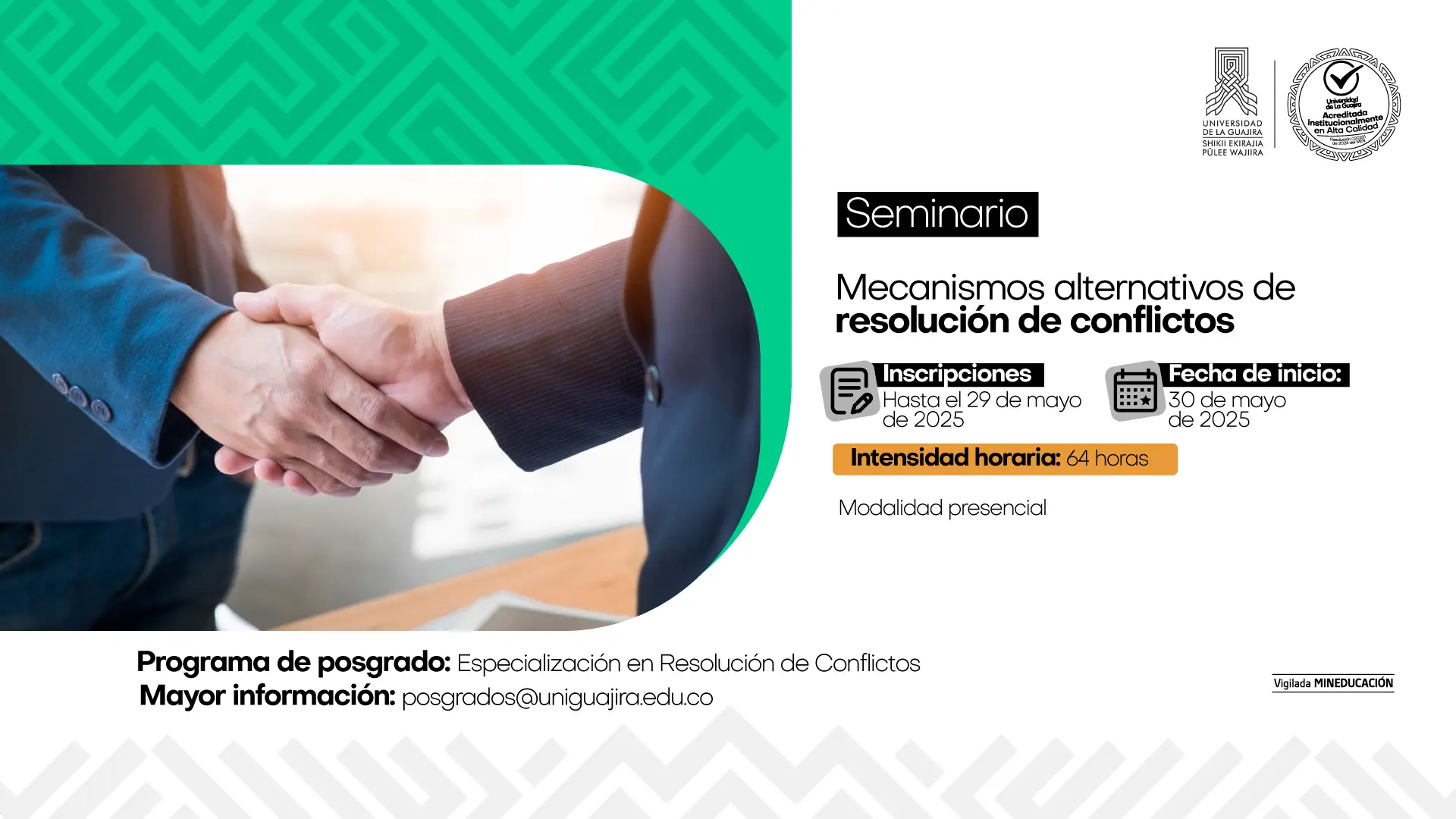 Seminario: Mecanismos alternativos de resolución de conflictos (MARC)