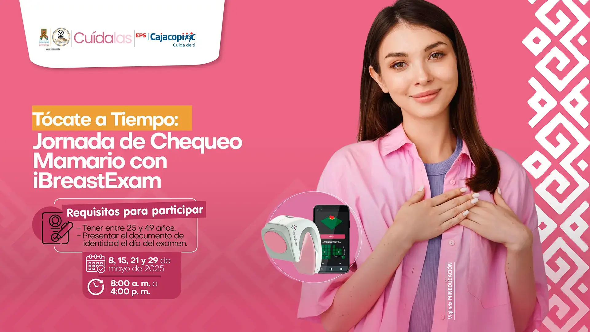 Tócate a tiempo jornada de chequeo mamario con IbreastExam