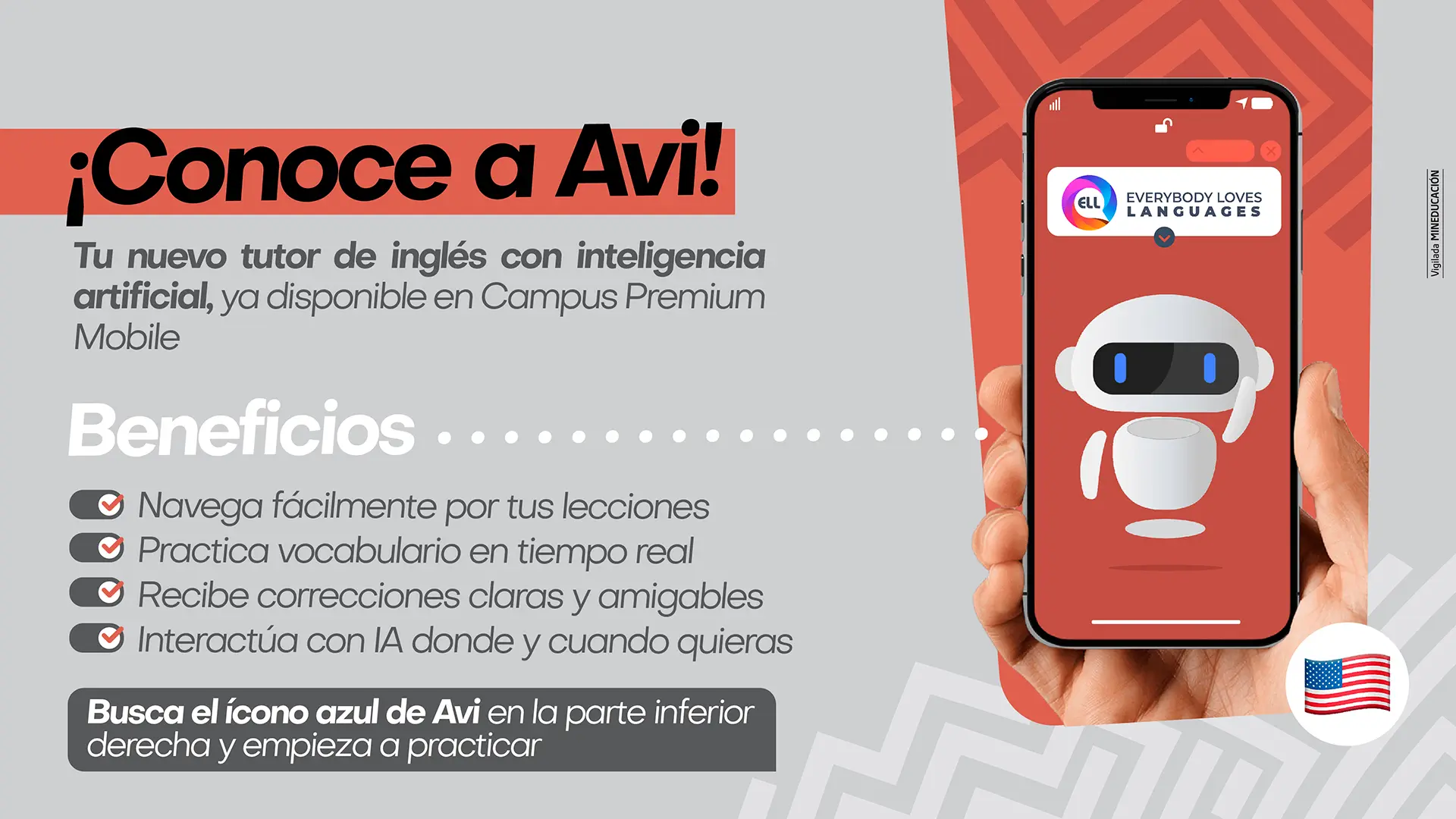 ¡Conoce a Avi! Tu nuevo tutor de inglés con inteligencia artificial