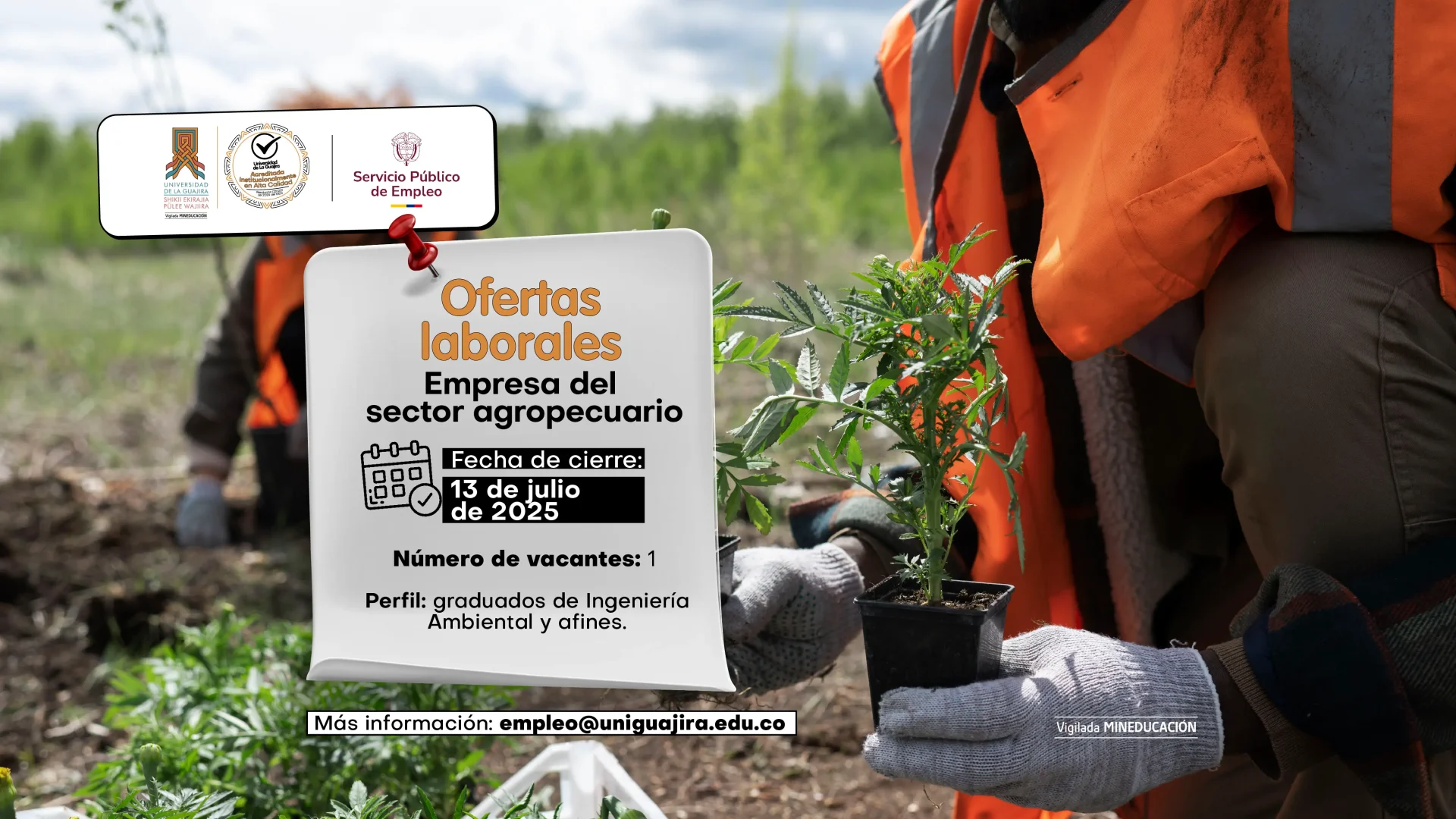 Oferta laboral – Ingeniero(a) Ambiental